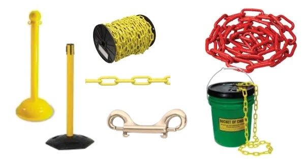 Stanchion posts and chains