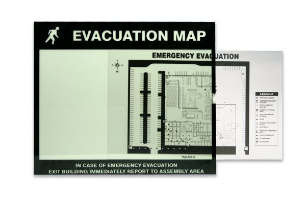 EVACUATION MAP HOLDER