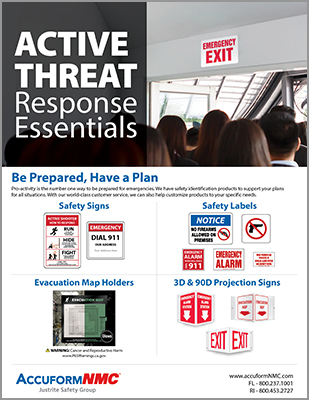 Accuform N M C Active Threat Brochure C O V E R