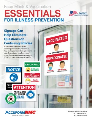 Accuform N M C Face Mask Vaccination Brochure2022 C O V E R