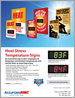 Accuform N M C Heat Stress Sell Sheet2022 C O V E R2