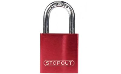 KDL660-marquee image of red anodized padlock