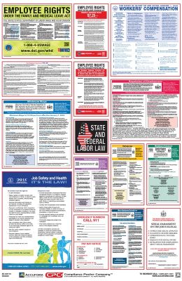 Combo State, Federal & OSHA Labor Law Posters