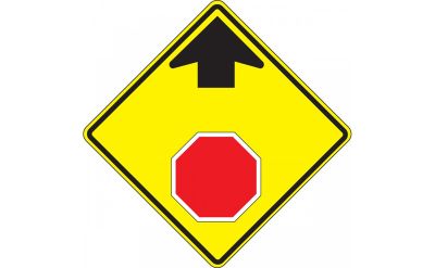 Stop and Yield Traffic Sign