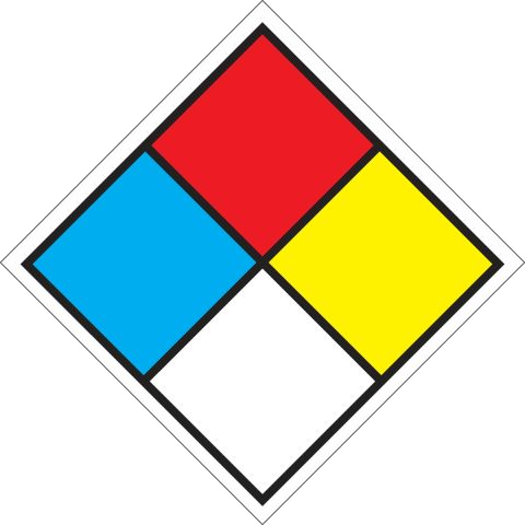 24 Inch Diamond NFPA Safety Placard