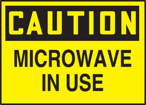 Office Microwave Etiquette Sign, SKU: S-5262