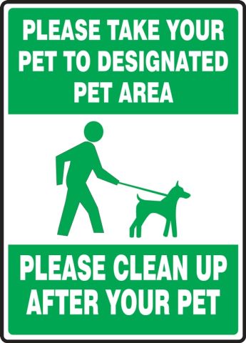 A6 A5 A4 PPA19 Clean up After Dog Plastic Sign OR Sticker 