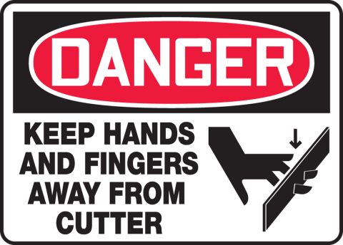 Keep Hands And Fingers Away Danger OSHA ANSI LABEL DECAL STICKER Sticks to Any Surface 