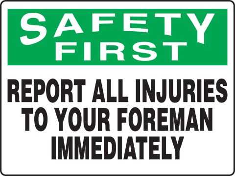 Foreman's office site Safety sign 