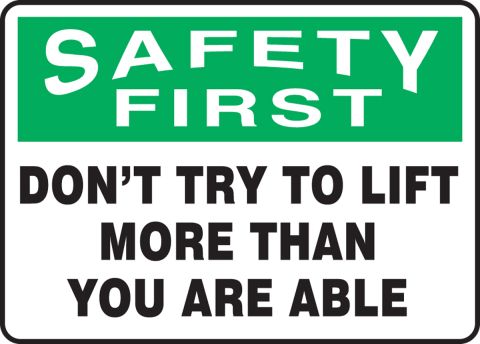 LegendSafety First Report All Accidents NO Matter How Small to Your Green/Black on White Adhesive Vinyl 14 x 10 14 Length x 10 Width x 0.004 Thickness Accuform SBMGNF910VS Sign 