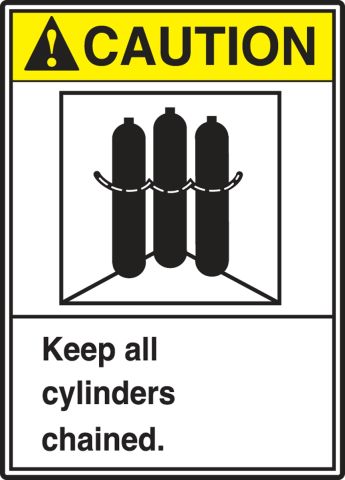 Pressure Sensitive Vinyl Legend WARNING Pack of 5 Black on Orange NMC W408AP OSHA Sign 5 Length x 3 Height CYLINDERS MUST BE CHAINED AT ALL TIMES Pressure Sensitive Vinyl Legend WARNING Pack of 5 Black on Orange NMC W408AP OSHA Sign 5 Length x 3 Height CYLINDERS MUST BE CHAINED AT ALL TIMES