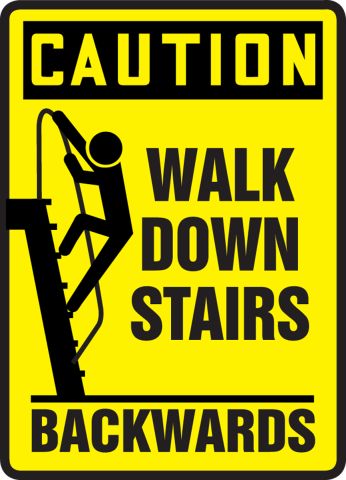 Walking down stairs backwards exercise clearance