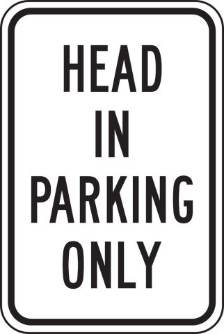 Vehicle MAX HEADROOM PARKING SIGN Vinyl Sticker Parking PARK0052 Car Park 