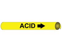 ACID PRECOILED/STRAP-ON PIPE MARKER