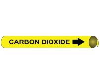 CARBON DIOXIDE PRECOILED/STRAP-ON PIPE MARKER