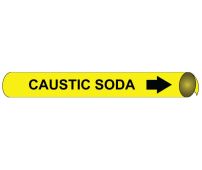 CAUSTIC SODA PRECOILED/STRAP-ON PIPE MARKER