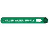 CHILLED WATER SUPPLY PRECOILED/STRAP-ON PIPE MARKER