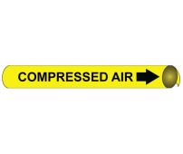 COMPRESSED AIR PRECOILED/STRAP-ON PIPE MARKER