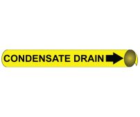 CONDENSATE DRAIN PRECOILED/STRAP-ON PIPE MARKER
