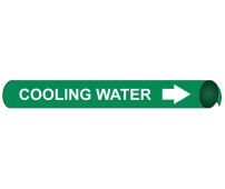 COOLING WATER PRECOILED/STRAP-ON PIPE MARKER