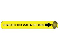 DOMESTIC COLD WATER SUPPLY PRECOILED/STRAP-ON PIPE MARKER