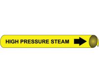HIGH PRESSURE STEAM PRECOILED/STRAP-ON PIPE MARKER