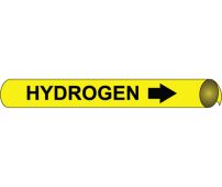 HYDROGEN PRECOILED/STRAP-ON PIPE MARKER