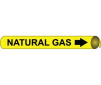 NATURAL GAS PRECOILED/STRAP-ON PIPE MARKER