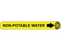 NON-POTABLE WATER PRECOILED/STRAP-ON PIPE MARKER