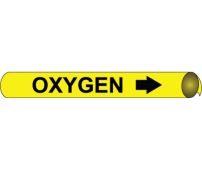 OXYGEN PRECOILED/STRAP-ON PIPE MARKER