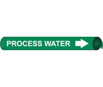 PROCESS WATER PRECOILED/STRAP-ON PIPE MARKER