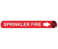 SPRINKLER FIRE PRECOILED/STRAP-ON PIPE MARKER
