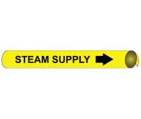 STEAM SUPPLY PRECOILED/STRAP-ON PIPE MARKER