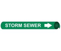 STORM SEWER PRECOILED/STRAP-ON PIPE MARKER