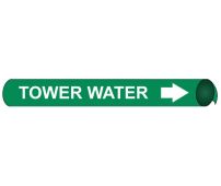 TOWER WATER PRECOILED/STRAP-ON PIPE MARKER