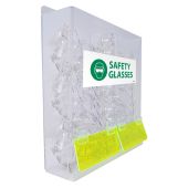 Acrylic PPE Dispenser: Dual Compartment Safety Glasses