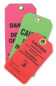 Custom Safety Tag: Fluorescent RV-Plastic Tags