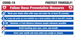 COVID-19 PROTECT YOURSELF! BANNER