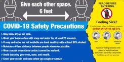 COVID-19 SAFETY PRECAUTIONS BANNER