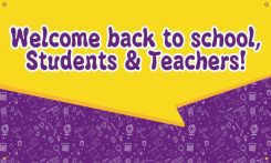 WELCOME BACK TO SCHOOL BANNER