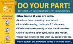 DO YOUR PART! STAY HOME IF YOU ARE SICK, BANNER