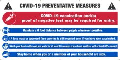 COVID-19 PREVENTATIVE MEASURES BANNER (VACCINATION/TEST REQ)