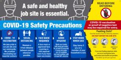 A SAFE & HEALTHY JOB SITE IS ESSENTIAL, BANNER