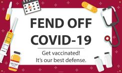 FEND-OFF COVID-19, VACCINATION BANNER