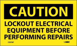 LOCKOUT ELECTRICAL EQUIPMENT BEFORE PERF LABEL