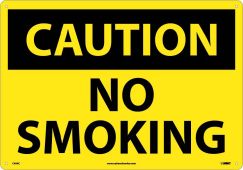 LARGE FORMAT CAUTION NO SMOKING SIGN