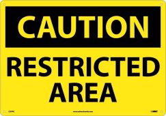 OSHA Caution Safety Sign: Restricted Area