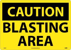 LARGE FORMAT CAUTION BLASTING AREA SIGN