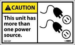 CAUTION THIS UNIT HAS MORE THAN ONE POWER SOURCE LABEL