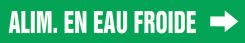 French Pipe Marker: Alim. En Eau Friode